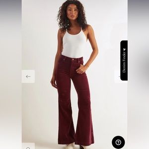 Rollas Red Corduroy Flare size 26